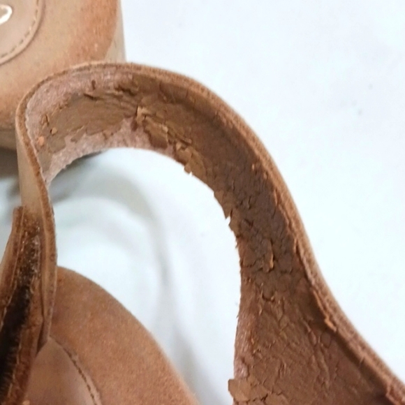 Clarks Artisan Casilyn Lizzie Nubuck Platform Wedge Sling Back Open Toe … - Picture 6 of 9